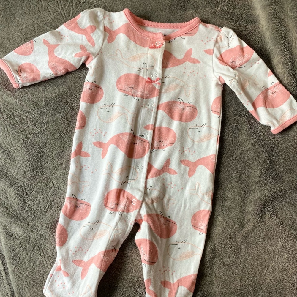 Child of Mine by Carter’s Pink Whale Sleeper 🐳💖